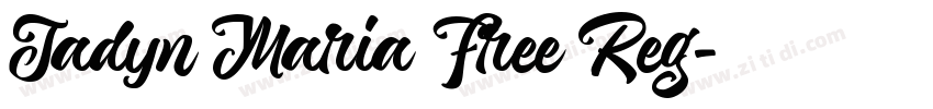 Jadyn Maria Free Reg字体转换